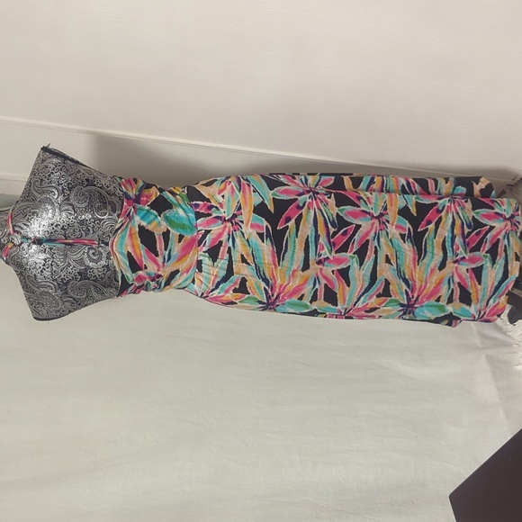 NWT Anthropologie abstract floral print dress - Picture 6 of 13